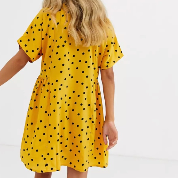 Wednesday’s Girl | Mustard Polka Dot Dress - Picture 1 of 10